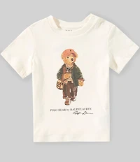 Ralph Lauren Baby Boys Short Sleeve Polo Bear Jersey T-Shirt