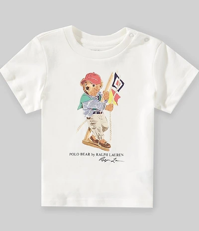 Ralph Lauren Baby Boys Short Sleeve Polo Bear Jersey Tee