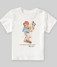 Ralph Lauren Baby Boys Short Sleeve Polo Bear Jersey Tee