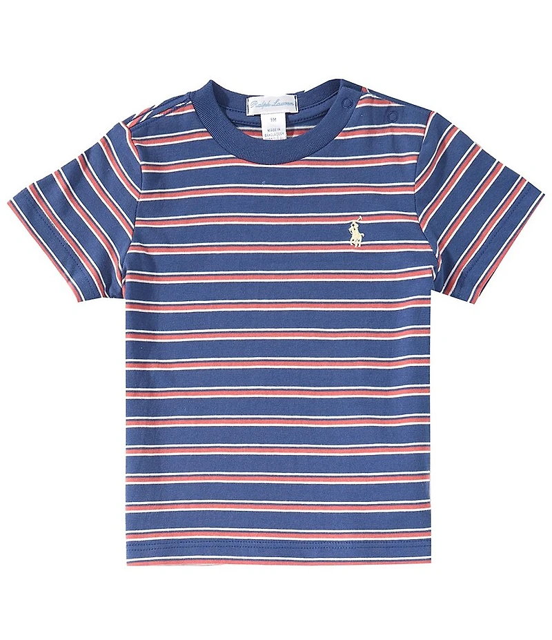 Ralph Lauren Baby Boys Short-Sleeve Striped Jersey T-Shirt
