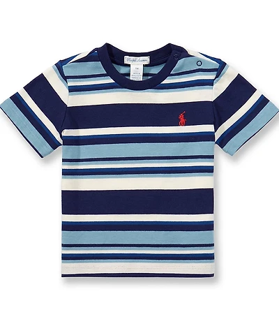 Ralph Lauren Baby Boys Short Sleeve Stripe Jersey T-Shirt