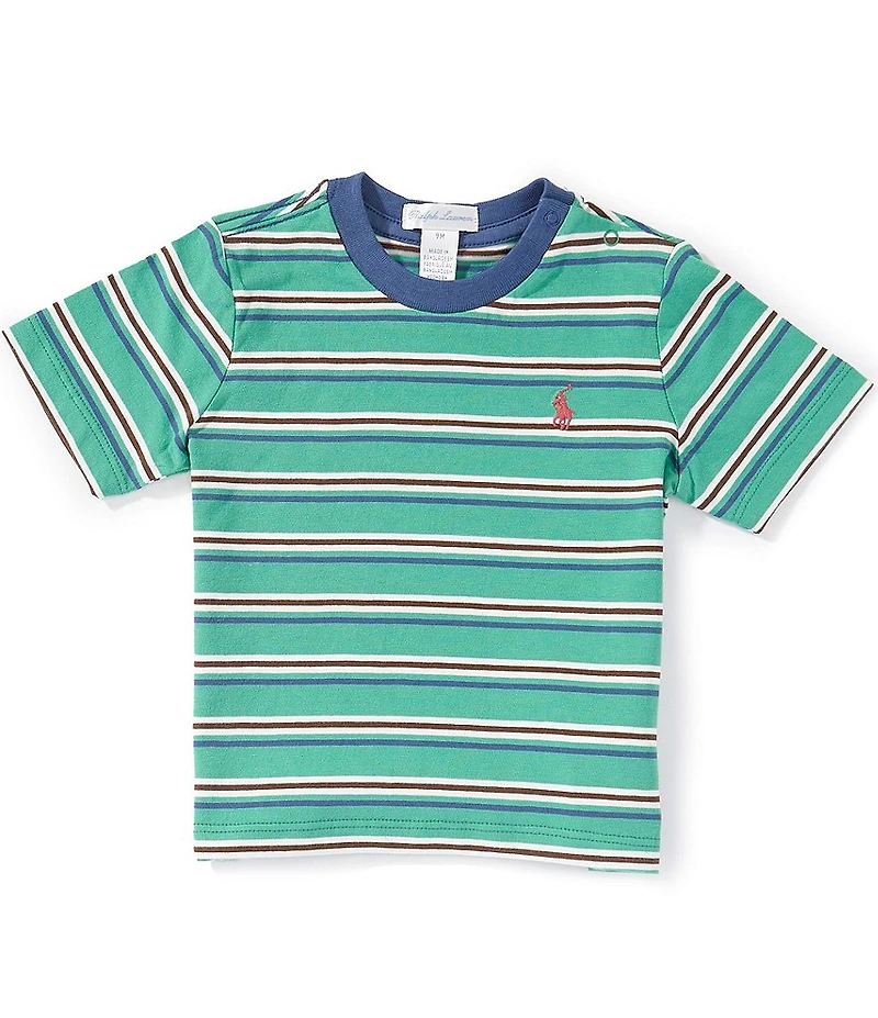 Ralph Lauren Baby Boys Short-Sleeve Striped Jersey Tee