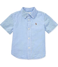 Ralph Lauren Baby Boys Short-Sleeve Striped Seersucker Shirt