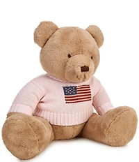 Ralph Lauren Baby Girls Flag-Sweater 18#double; Plush Polo Bear