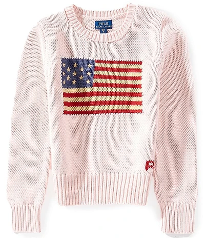 Polo Ralph Lauren Big Girls America Flag Sweater