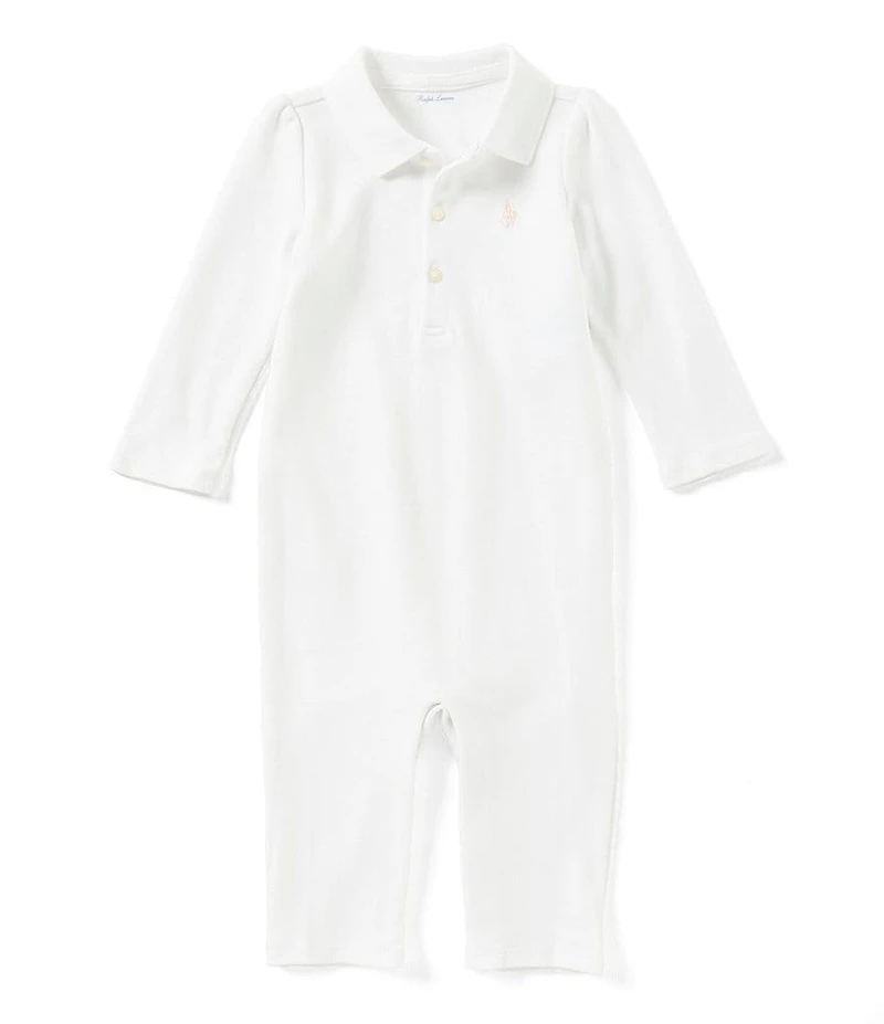 Ralph Lauren Baby Girls Newborn-9 Months Polo Coverall