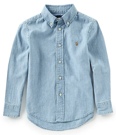 Polo Ralph Lauren Little Boys Long-Sleeve Chambray Shirt