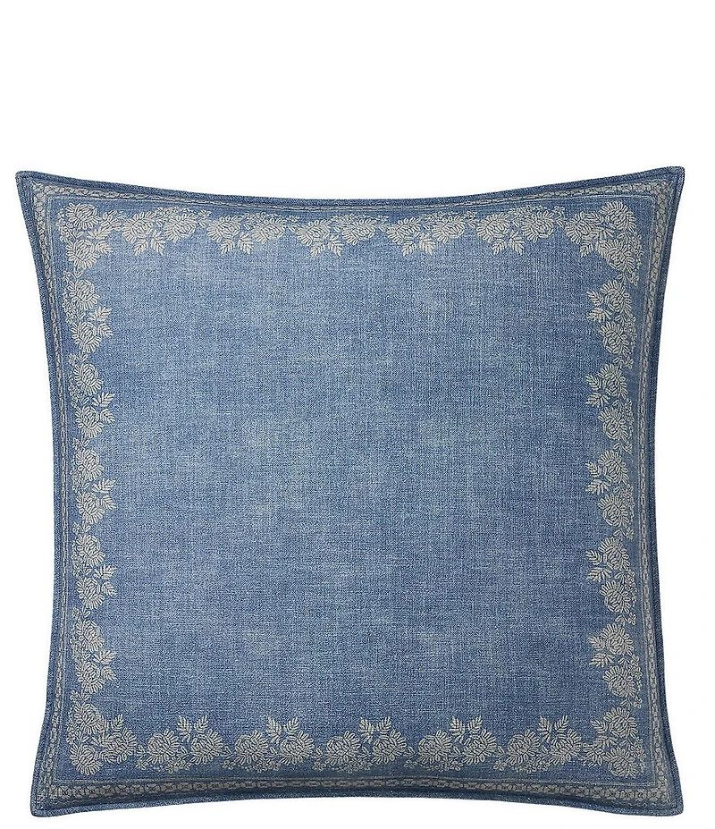 Ralph Lauren Illana Floral printed Border Pattern Euro Sham
