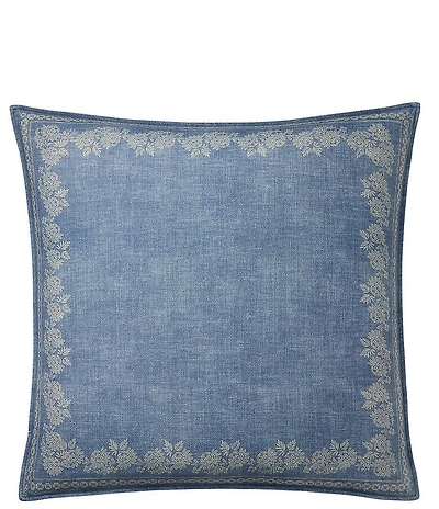 Ralph Lauren Illana Floral printed Border Pattern Euro Sham