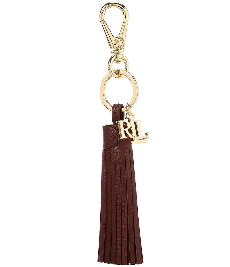 Ralph Lauren Logo & Leather Tassel Charm