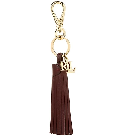 Ralph Lauren Logo & Leather Tassel Charm