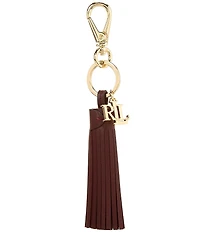 Ralph Lauren Logo & Leather Tassel Charm