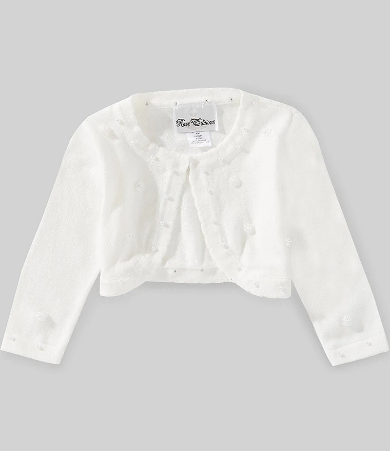 Rare Editions Baby Girls Long Sleeve Knit Cardigan