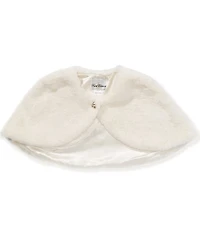 Rare Editions Big Girls Faux-Fur Cape