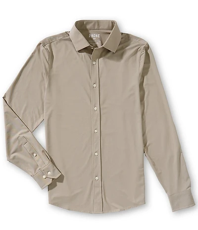 RHONE Commuter Performance Stretch Long Sleeve Woven Shirt
