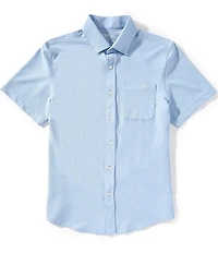 RHONE Commuter Seersucker Short Sleeve Woven Shirt