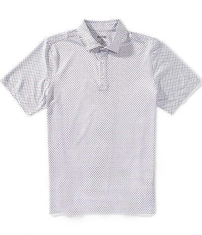 Rhone Drive Time Geo Print Short Sleeve Polo Shirt
