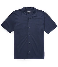RHONE Palms Camp Collar Short Sleeve Woven Shirt