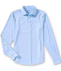 RHONE Slim Fit Commuter Diamond Geo Print Long Sleeve Woven Shirt