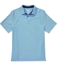 RHONE Slim Fit Commuter Stripe Short Sleeve Polo Shirt