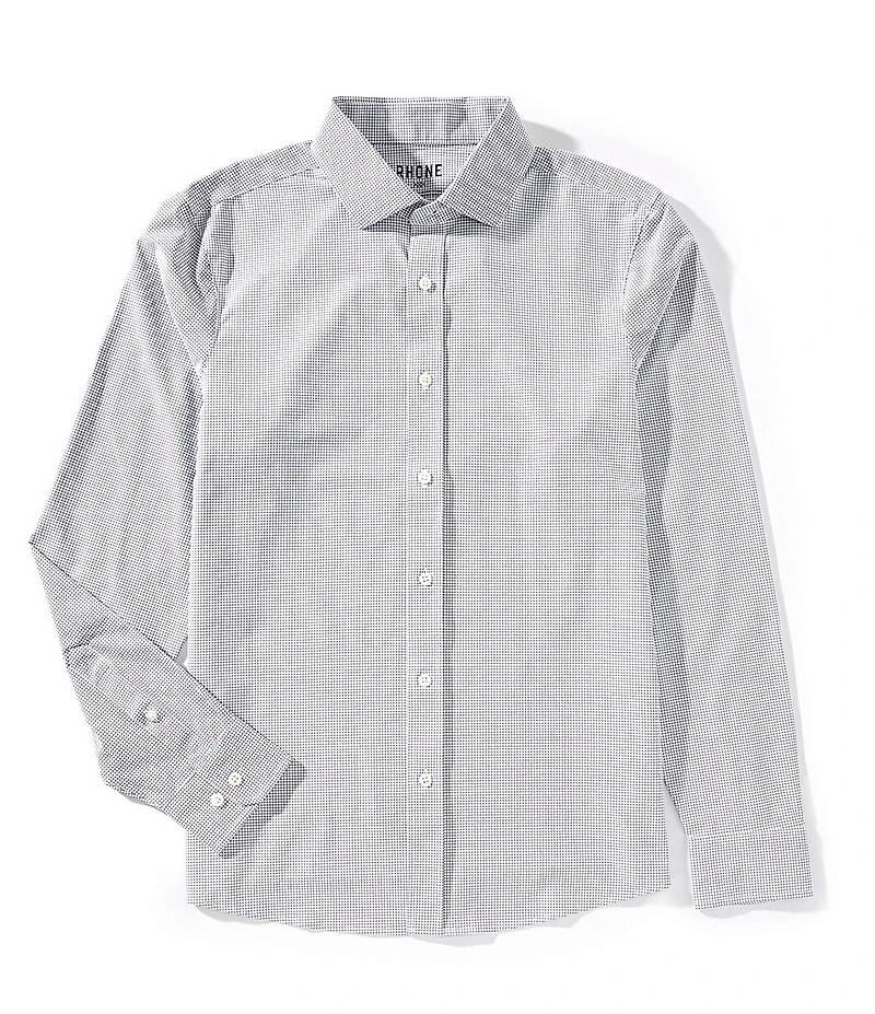 RHONE Slim Fit State of Mind Stretch Long Sleeve Woven Shirt