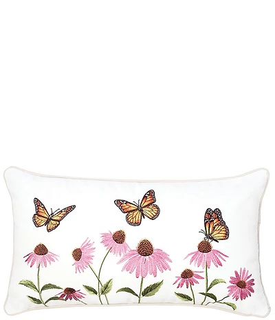 Rightside Design Butterfly Garden Indoor/Outdoor Lumbar Pillow