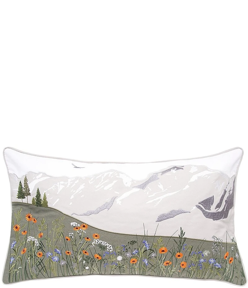 Rightside Design Mountain Wildflowers Indoor/Outdoor Lumbar Pillow