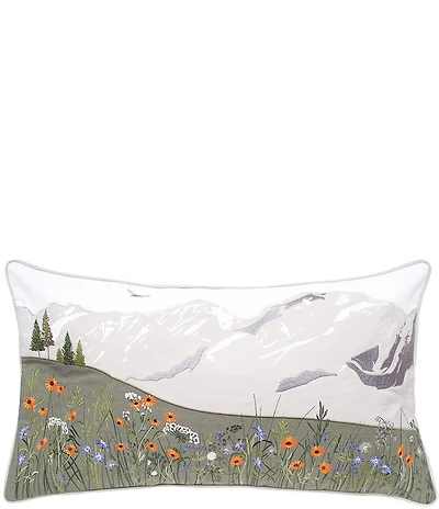 Rightside Design Mountain Wildflowers Indoor/Outdoor Lumbar Pillow