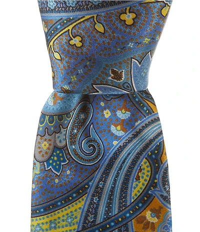 Robert Graham Elegant Paisley 3 1/4#double; Silk Tie