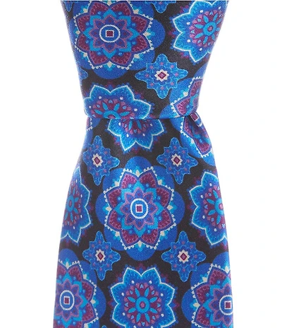Robert Graham Star Medallion 3 1/4#double; Silk Tie