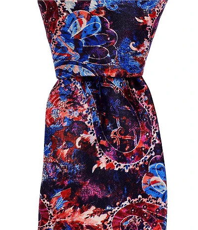 Robert Graham Watercolor Paisley 3 1/4#double; Silk Tie