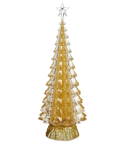 Roman 15#double; Lighted Swirl Tree Gold Decor