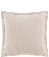 Rose Tree Cara Woven Geometric Framed Pattern Square Pillow