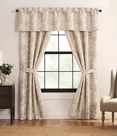 Rose Tree Hannah Jacobean Jacquard Woven Window Treatment