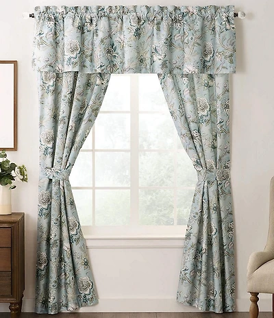 Rose Tree Josephine Jacobean Floral Window Treatment