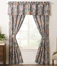 Rose Tree Mia Jacobean Floral Window Treatment