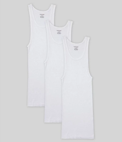 Roundtree & Yorke Big & Tall Athletic Tanks 3-Pack