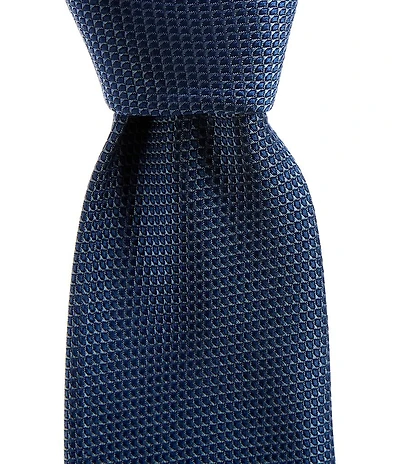 Roundtree & Yorke Big & Tall Solid 3 3/8#double; Woven Silk Tie