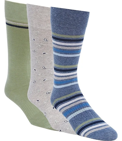 Roundtree & Yorke Crew Dress Socks 3-Pack