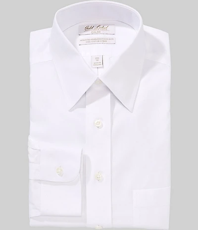Roundtree & Yorke Full Fit Non-Iron Point Collar Dobby Dress Shirt