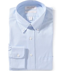Roundtree & Yorke Gold Label Full Fit Non-Iron Button Down Micro Checked Dobby Dress Shirt