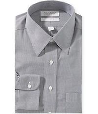 Roundtree & Yorke Gold Label Full Fit Non-Iron Point Collar Micro Checked Dobby Dress Shirt