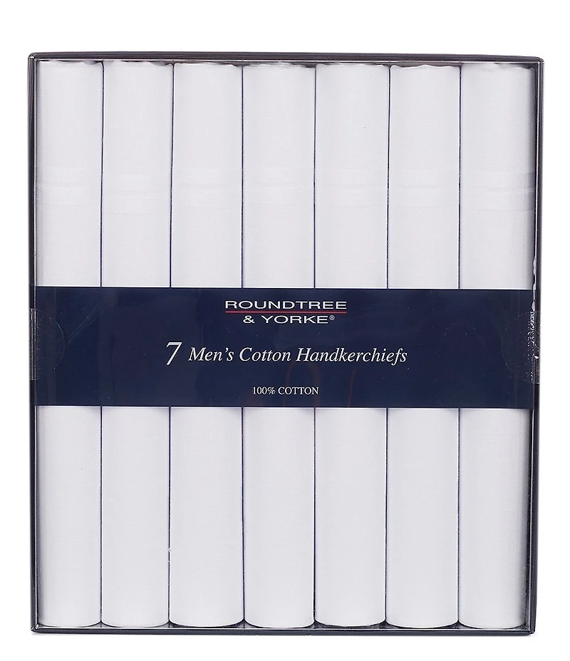 Roundtree & Yorke Handkerchief 7-Pack