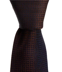 Roundtree & Yorke Kodi Faux Knit Solid Silk Blend Traditional 3 1/8#double; Width Tie