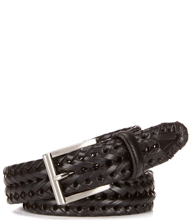 Roundtree & Yorke Leather Braided Dress Belt
