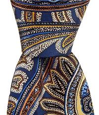 Roundtree & Yorke Paisley Print 3 1/4#double; Woven Silk Tie