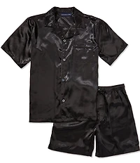 Roundtree & Yorke Short Sleeve Notch Collar Solid Lounge Set