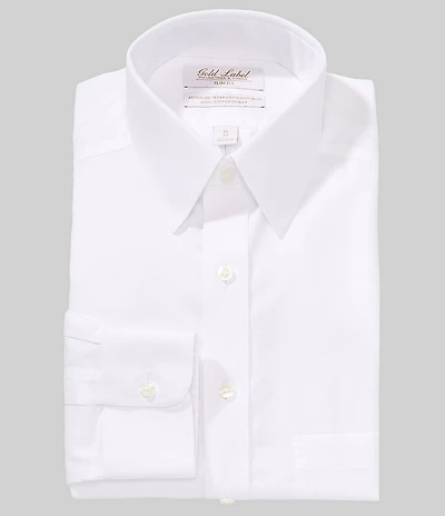 Roundtree & Yorke Slim Fit Non-Iron Point Collar Dobby Dress Shirts
