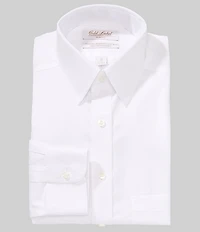 Roundtree & Yorke Slim Fit Non-Iron Point Collar Dobby Dress Shirts