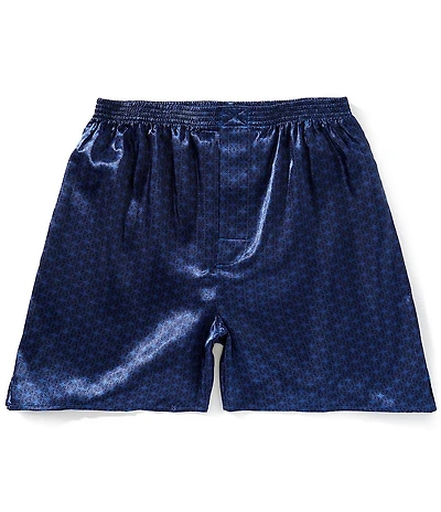 Roundtree & Yorke Solid Charmeuse 5#double; Inseam Sleep Shorts